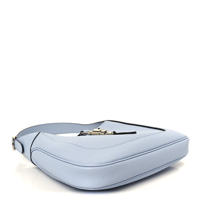 Gucci Grained Calfskin Web Medium Jackie 1961 Hobo Light Blue 4 of 10