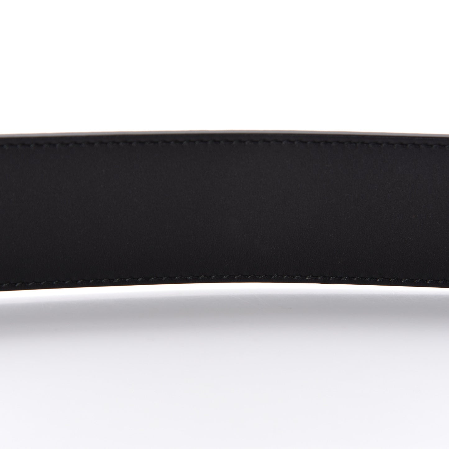 Moon Calfskin Nickel Double G 40mm Belt 90 36 Black
