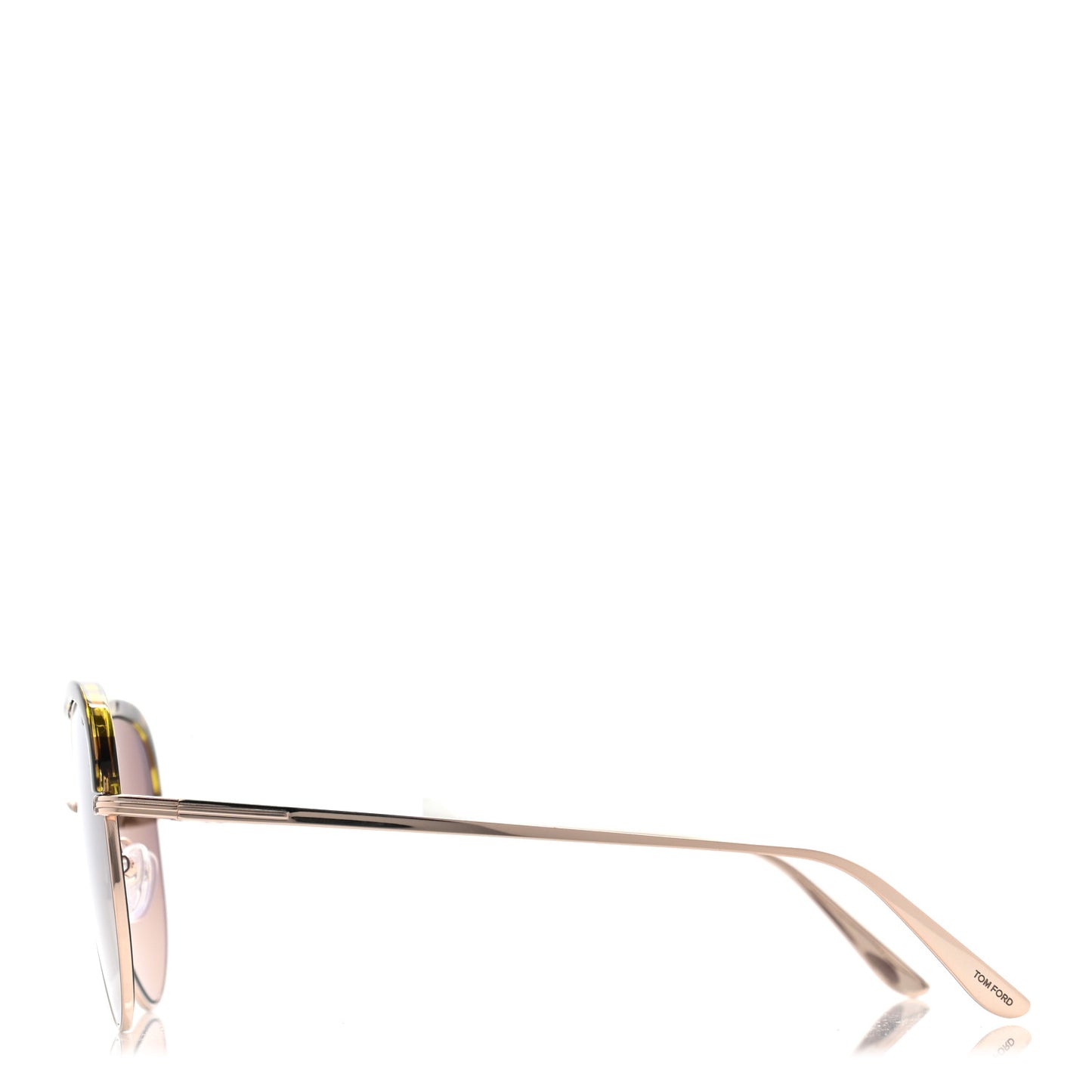 Metal Aviator Sabine-02 Sunglasses TF606 Gold Tortoise
