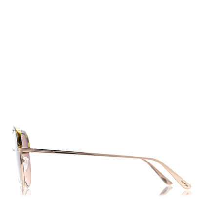 Tom Ford Metal Aviator Sabine-02 Sunglasses TF606 Gold Tortoise 3 of 8