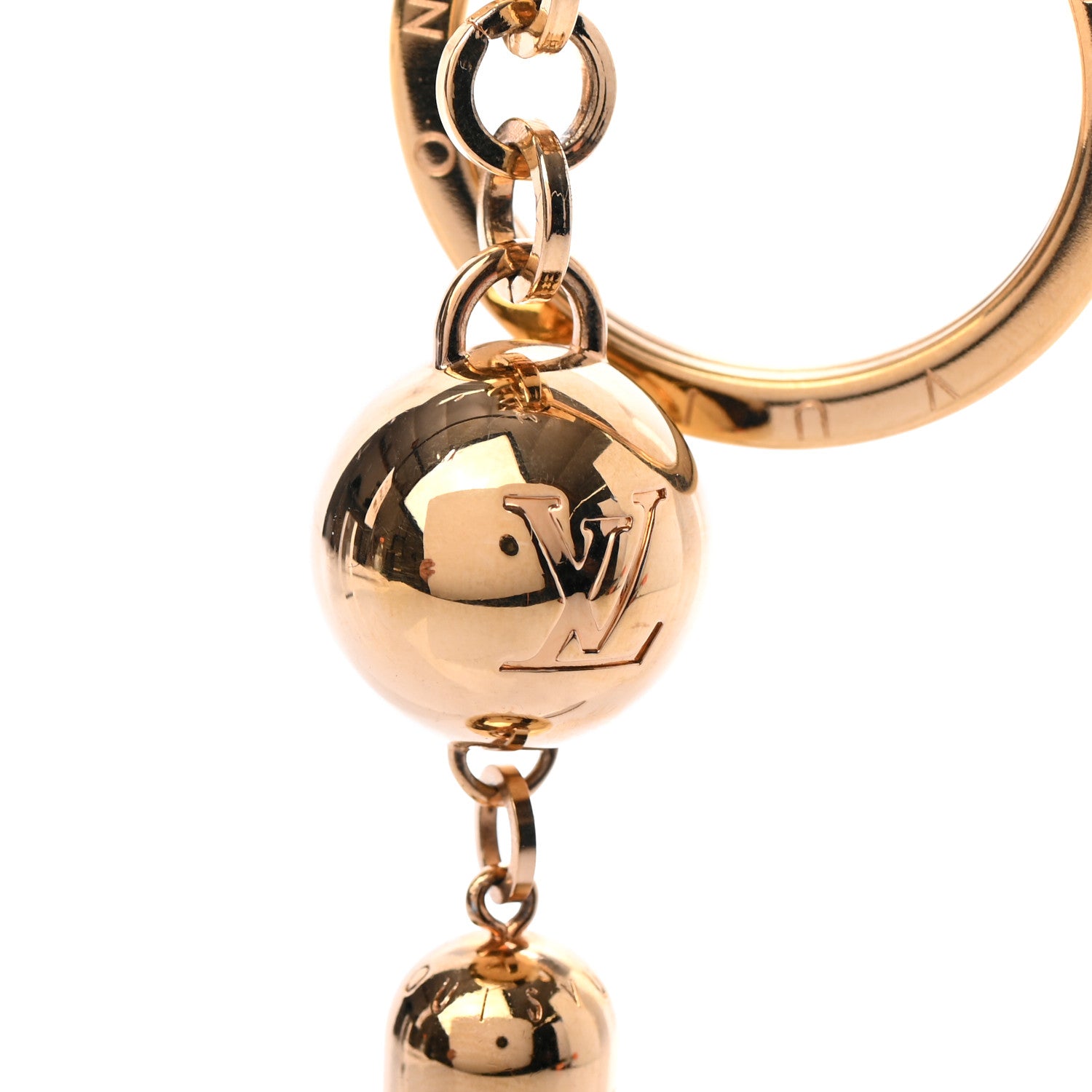 Louis Vuitton Goldtone Swing Key Holder and Bag Charm 7 of 12