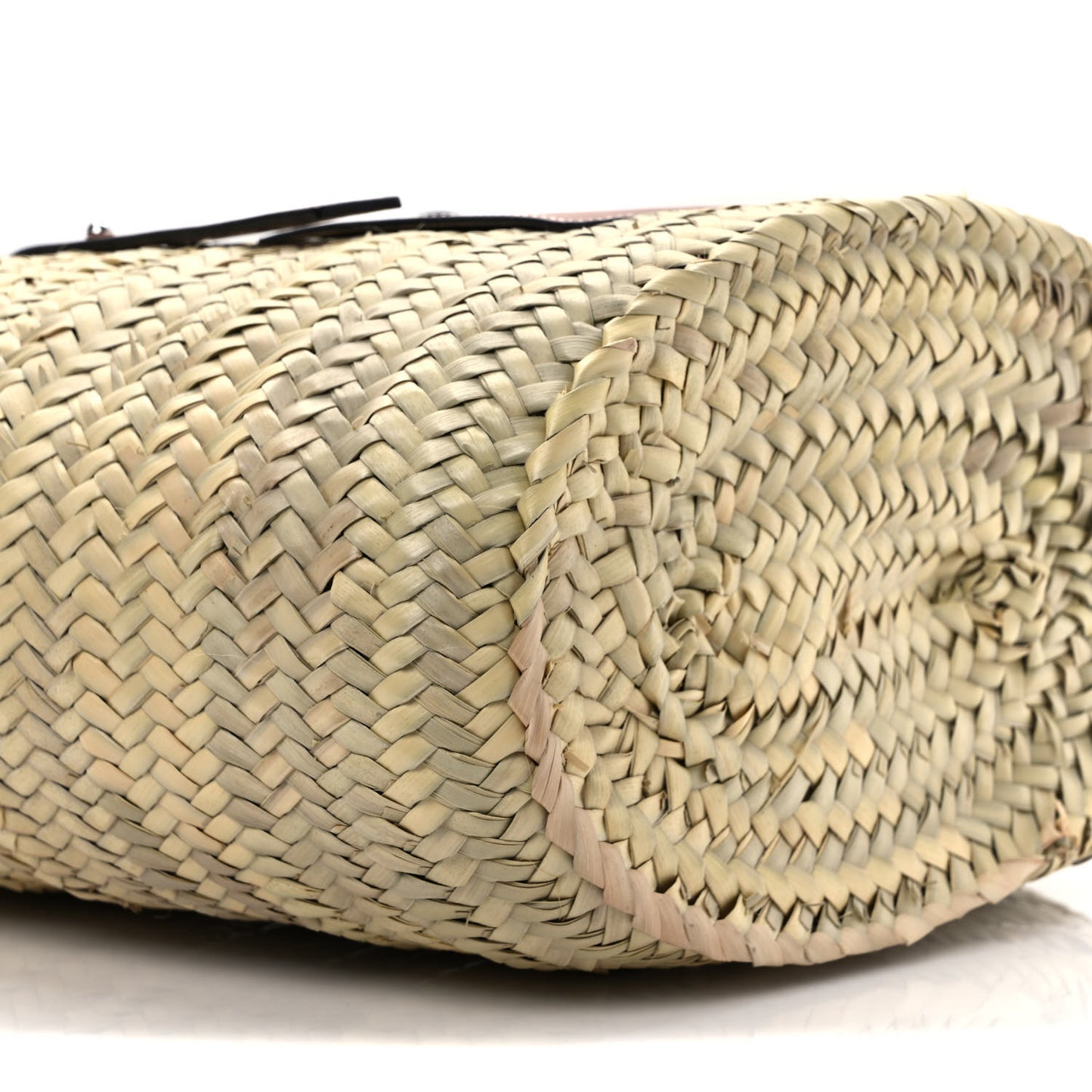 Raffia Basket Tote Bag Natural Tan
