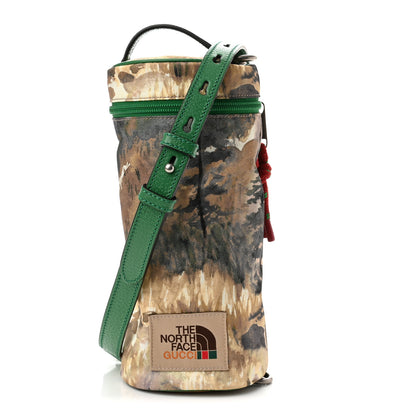 Gucci X THE NORTH FACE Econyl Nylon Barrel Shoulder Bag Green Multicolor 1 of 11
