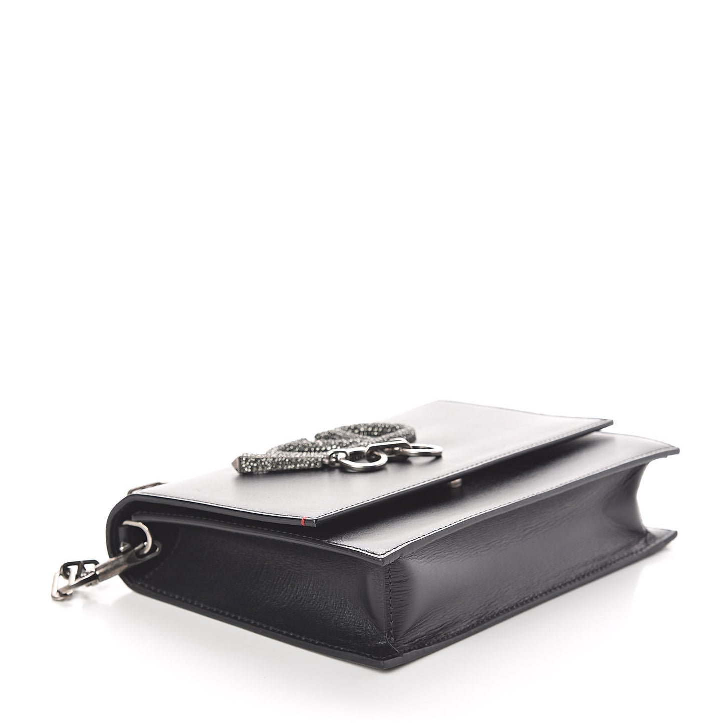 Calfskin VCase Shoulder Bag Black