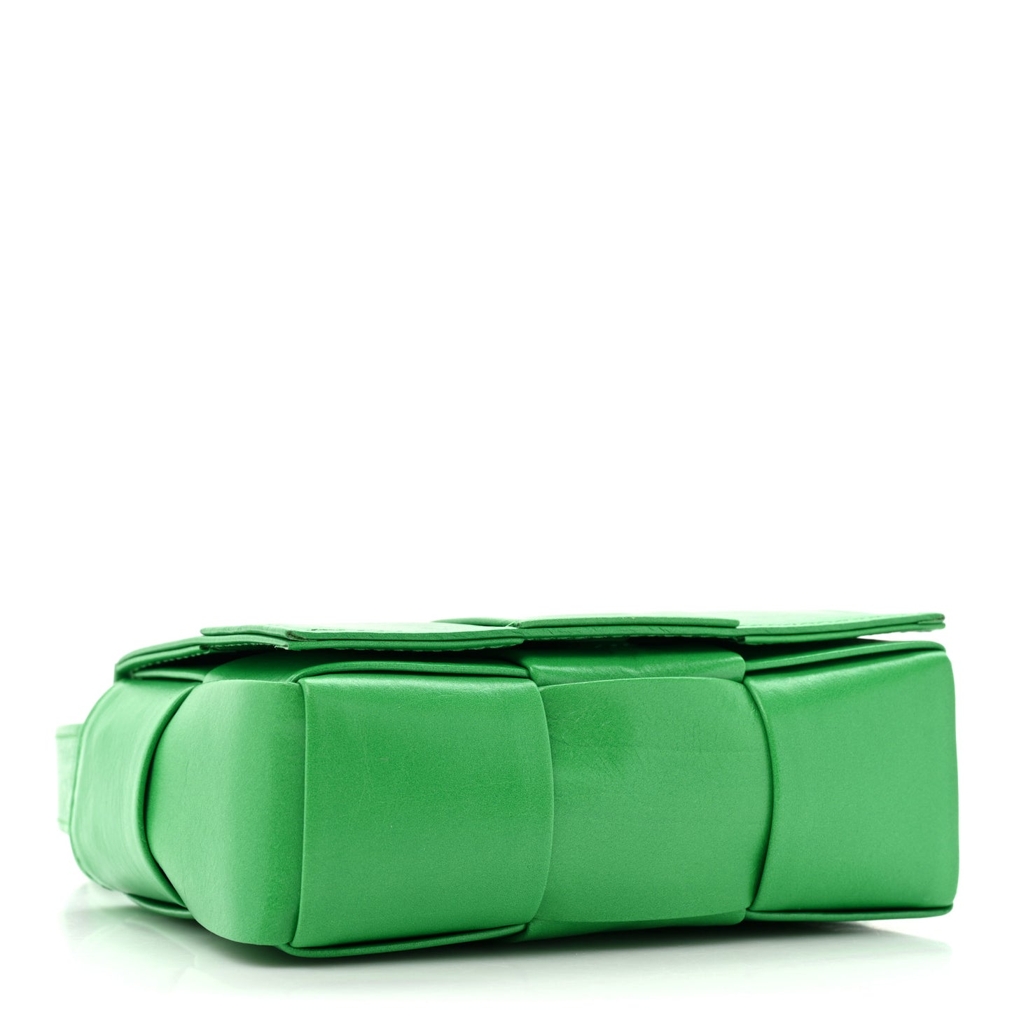 Paper Calfskin Maxi Intreccio Extra Mini Cassette Crossbody Bag Parakeet