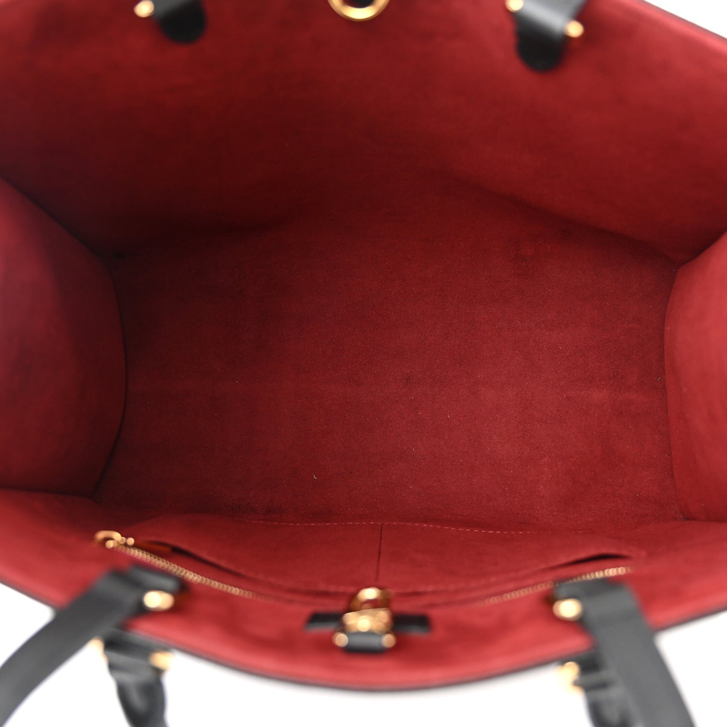 LOUIS VUITTON Empreinte Monogram Giant Onthego MM Black Beige