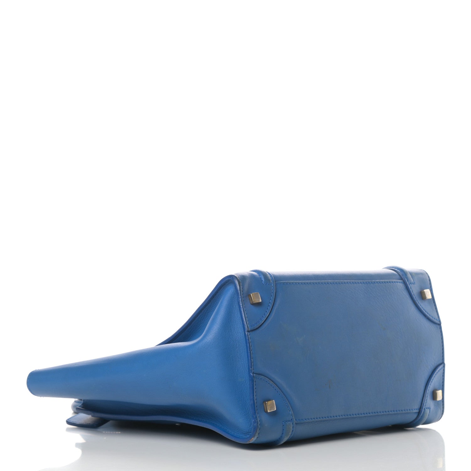 Celine Smooth Calfskin Mini Luggage Royal Blue 4 of 26