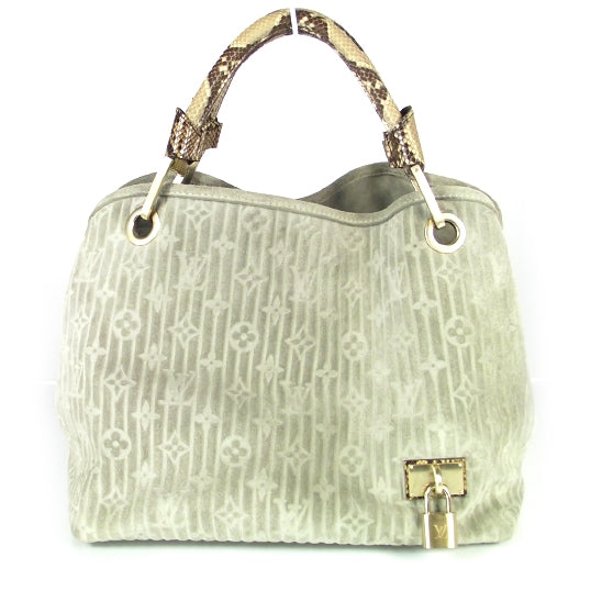 Louis Vuitton Suede Python Monogram Whisper PM Jade 1 of 8