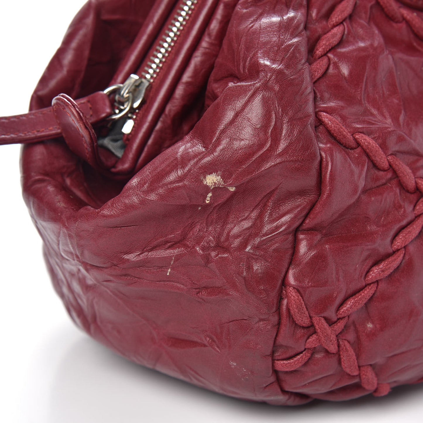 Calfskin Ultra Stitch Bowler Red