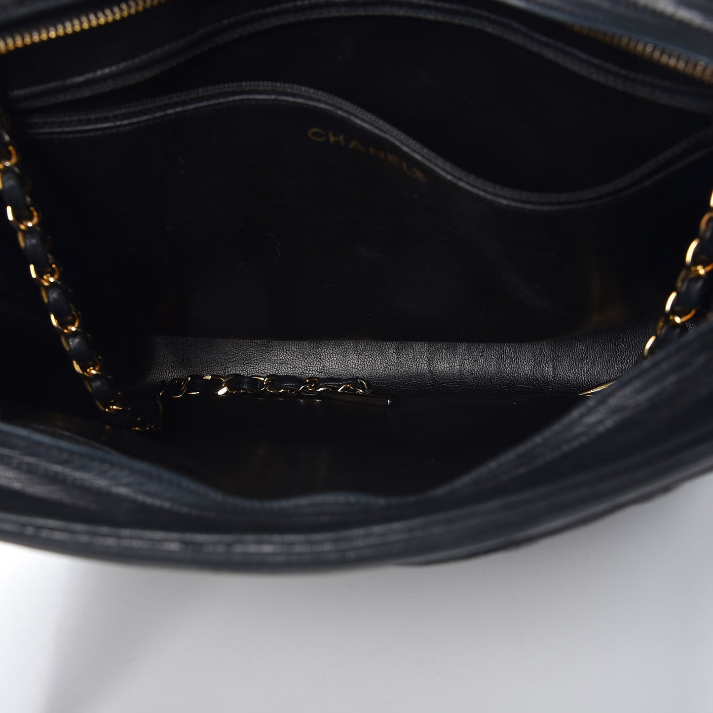 Lambskin Quilted Shoulder Bag Black