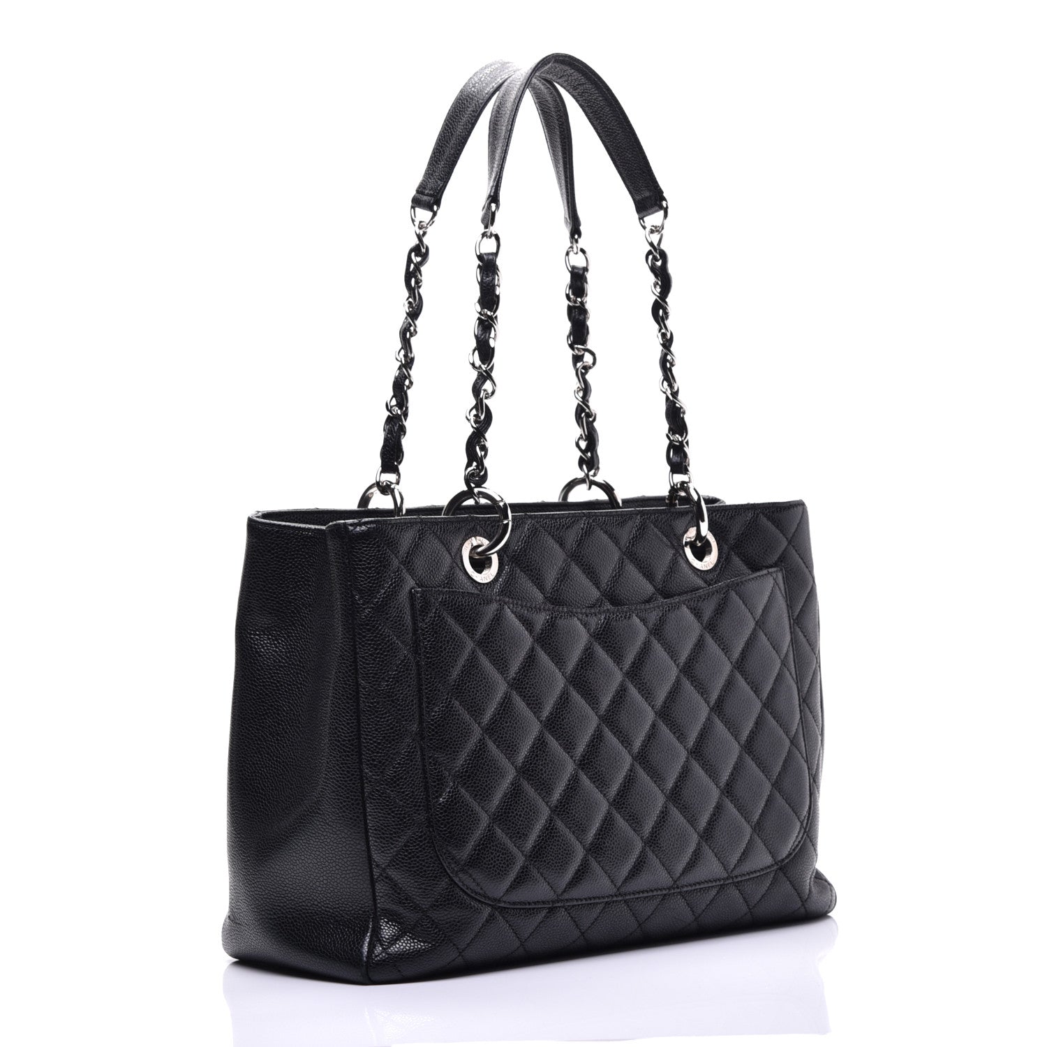 Chanel Caviar Quilted Grand Shopping Tote GST Black 2 of 8