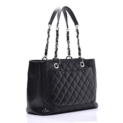 Chanel Caviar Quilted Grand Shopping Tote GST Black 2 of 8