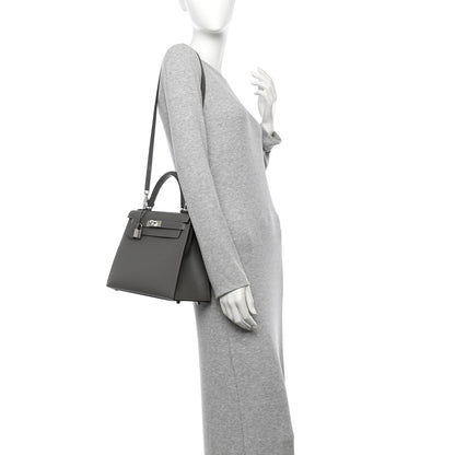 Hermes Epsom Kelly Sellier 28 Gris Misty 2 of 11