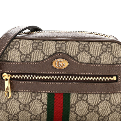 Gucci GG Supreme Monogram Web Mini Ophidia Shoulder Bag Brown 8 of 10