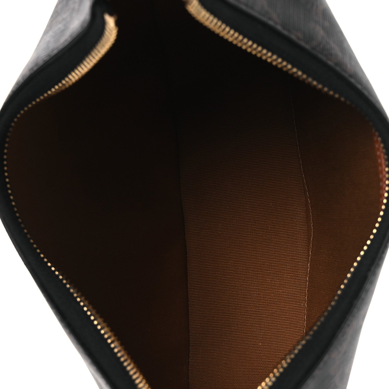 Celine Triomphe Canvas Calfskin Ava Shoulder Bag Tan 5 of 13
