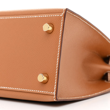 Hermes Epsom Kelly Sellier 25 Gold 10 of 11