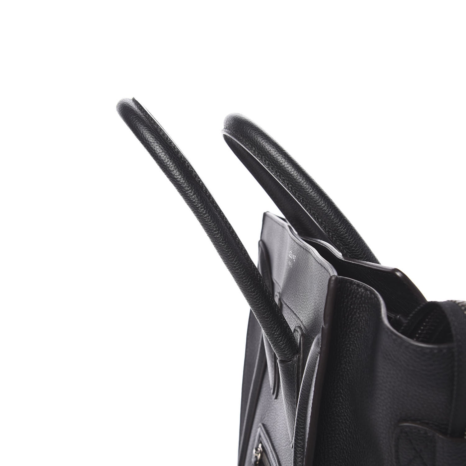 Celine Drummed Calfskin Mini Luggage Black 7 of 10