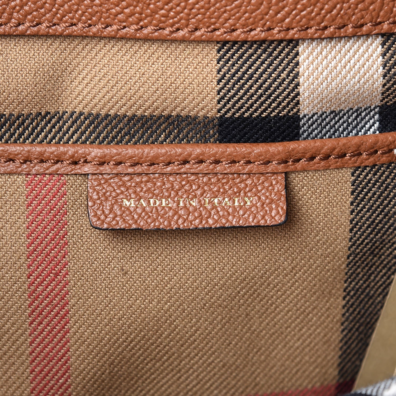 Burberry Soft Grain Calfskin Medium Dashwood Buckle Tote Bright Toffee 7 of 10