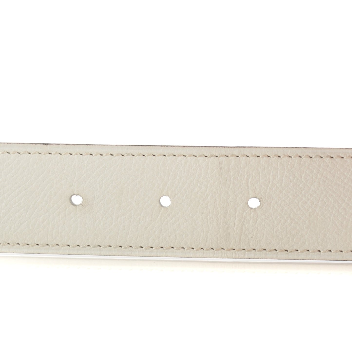Epsom Chamonix 32mm H Belt 90 White Gold