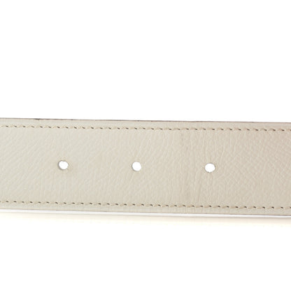 Hermes Epsom Chamonix 32mm H Belt 90 White Gold 4 of 8