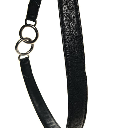 Fendi Goatskin Large Peekaboo Iconic Satchel Black Lampone 14 of 16