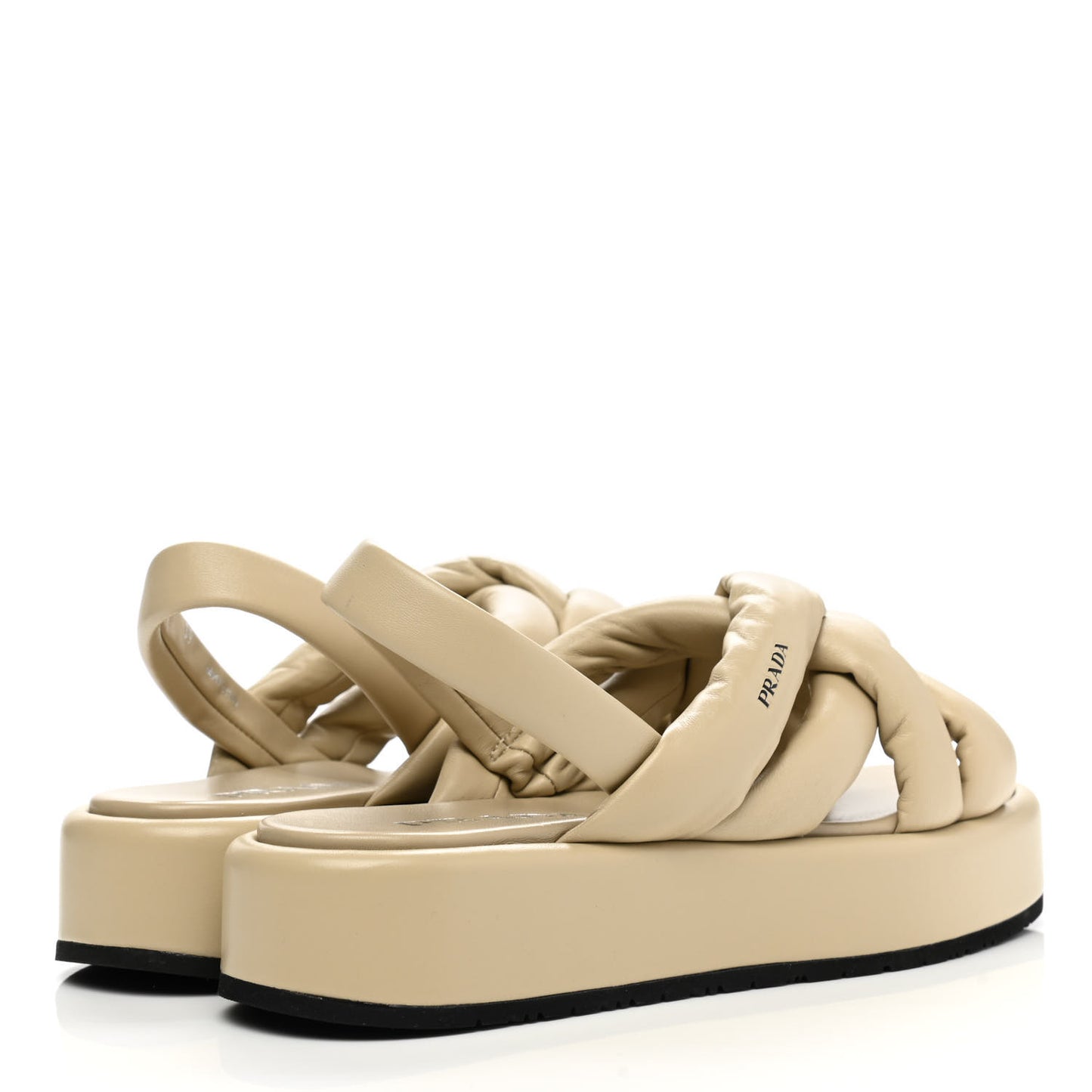 Nappa Flatform 35mm Slingback Sandals 39 Deserto
