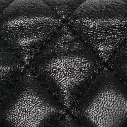 Chanel Lambskin Quilted Pearl Crush Waist Bag Black 13 of 14