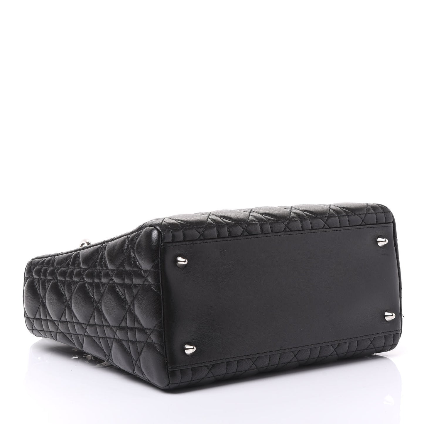 Lambskin Cannage Medium Lady Dior Black