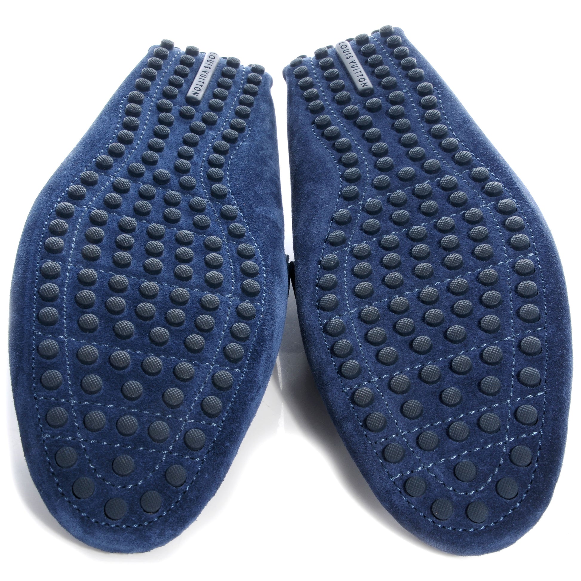 Louis Vuitton Suede Hockenheim Moccasins Blue Jean 7 4 of 7