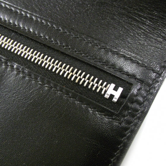 Hermes Box Bearn Compact Wallet Black 7 of 8