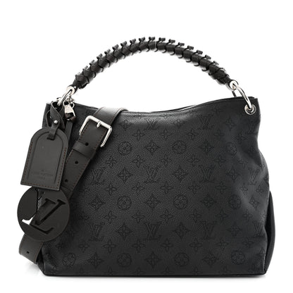 Louis Vuitton Mahina Beaubourg Hobo MM Black 1 of 10