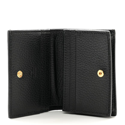 Gucci Dollar Calfskin GG Supreme Monogram GG Marmont Card Case Black Beige Ebony 5 of 8