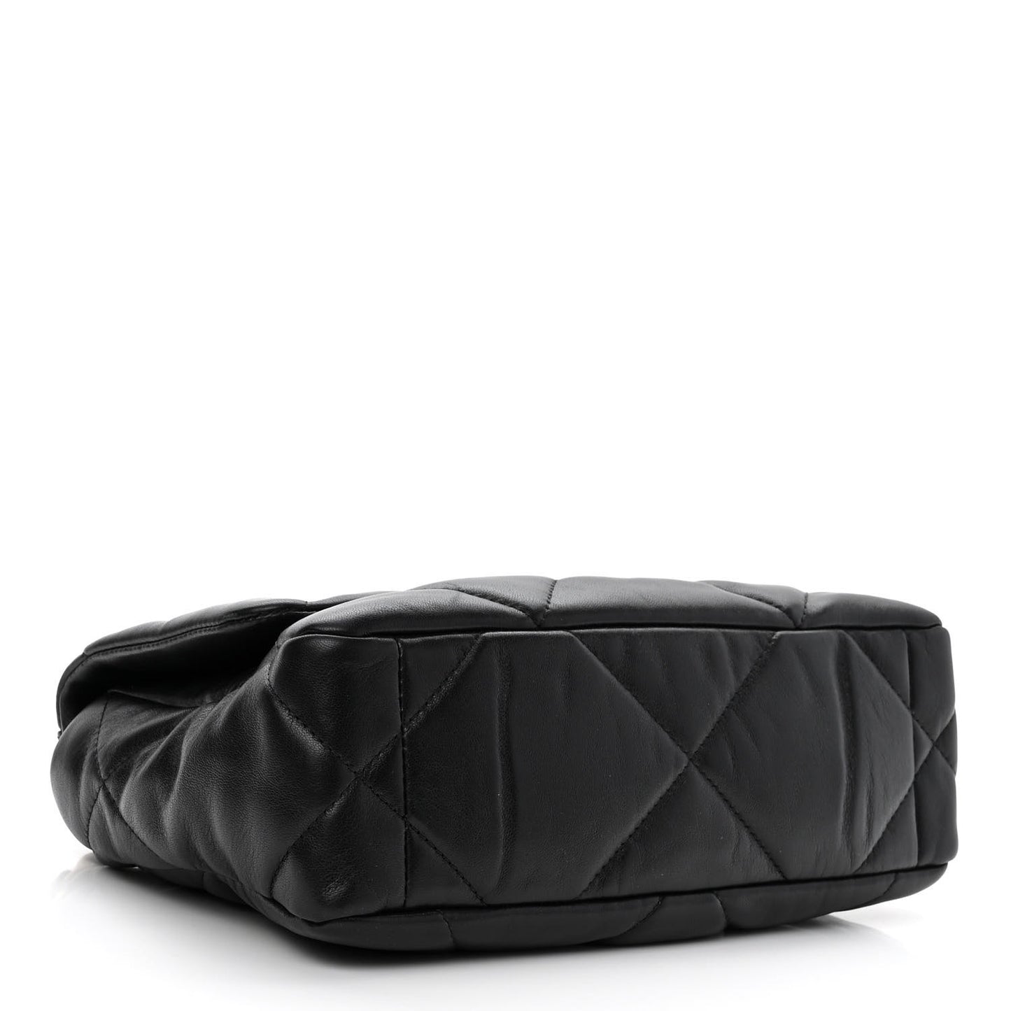 Lambskin Quilted Medium Chanel 19 Flap Black