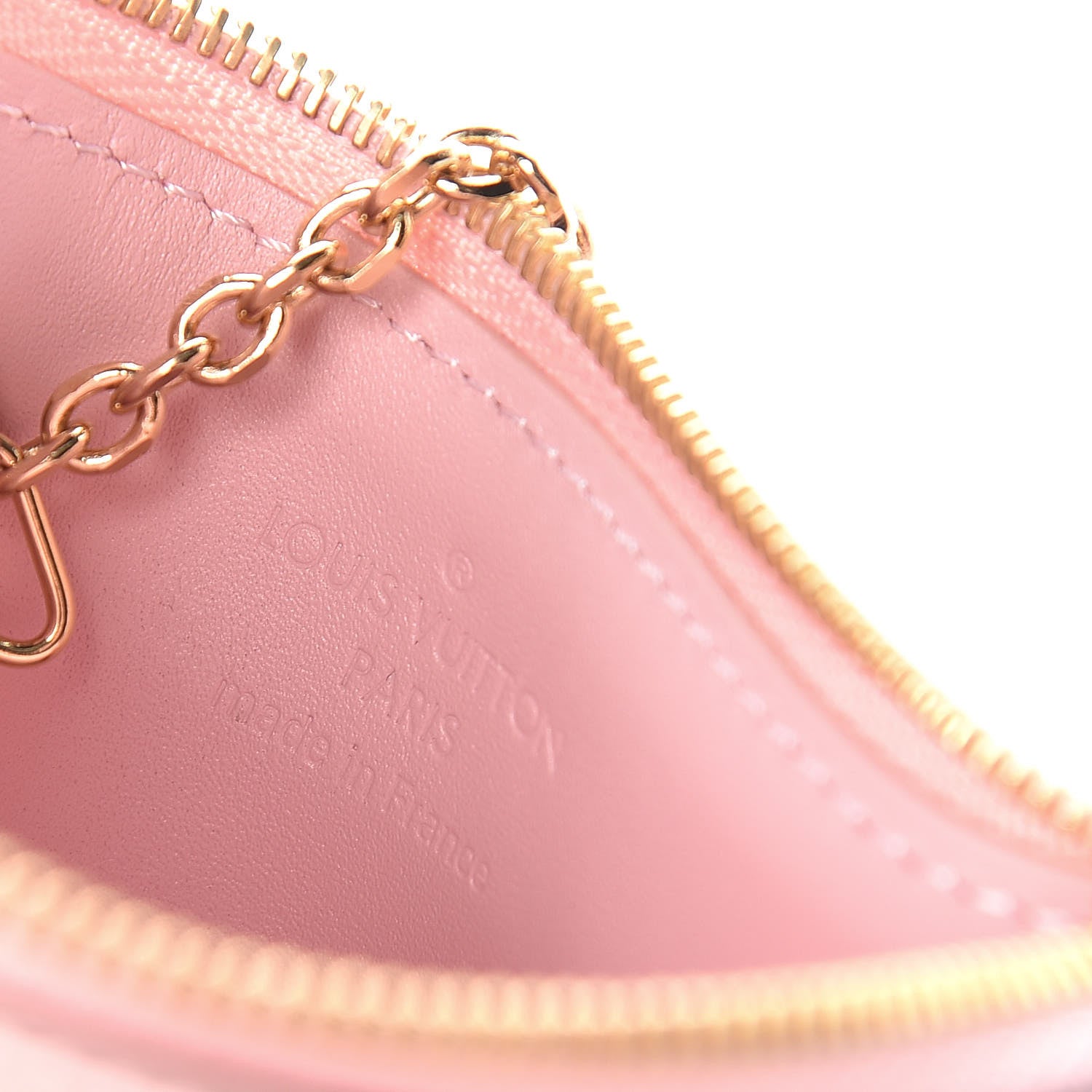 Louis Vuitton Patent Miroir Venice Key Pouch Rose Ballerine 6 of 8