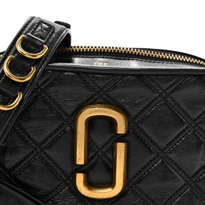 Marc Jacobs Lambskin Quilted The Softshot 21 Bag Black 8 of 14