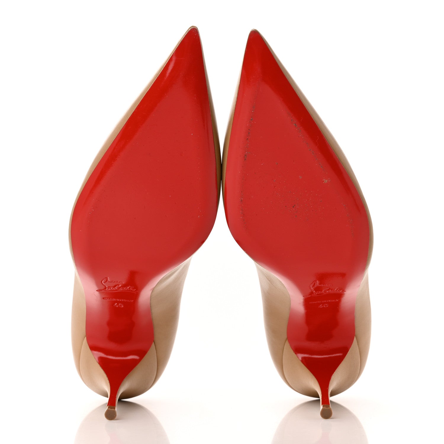 Christian Louboutin Nappa Clare 80 Pumps 40 Nude 5 of 18