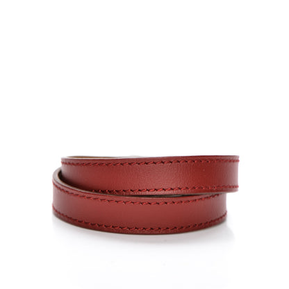 Hermes Chamonix Kelly Double Tour Bracelet S Rouge Garance 3 of 7