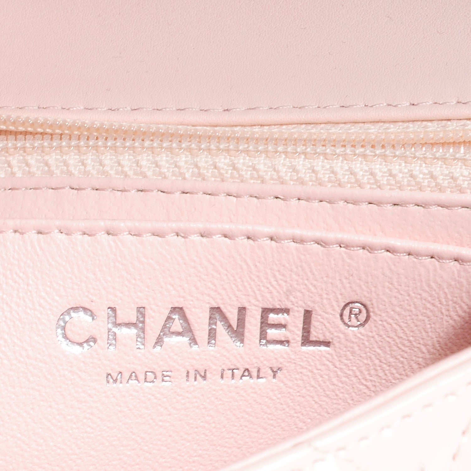 Chanel Patent Quilted Mini Square Flap Light Pink 8 of 10