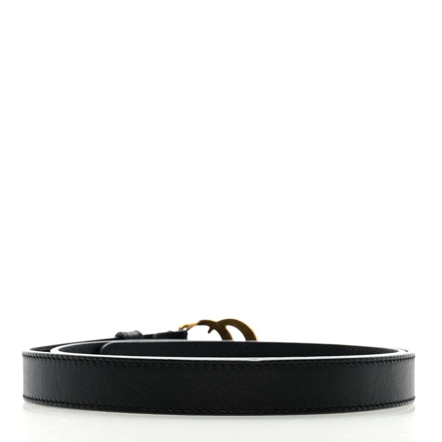 Gucci Calfskin Double G 20mm Belt 85 34 Black 2 of 4