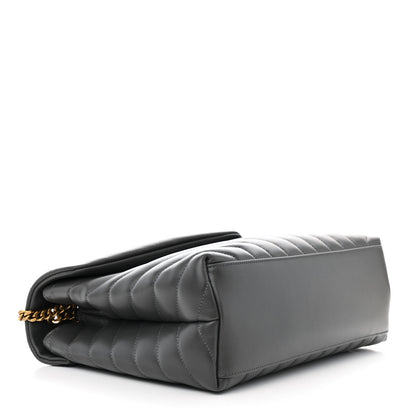 Saint Laurent Calfskin Y Quilted Monogram Medium Loulou Chain Satchel Pebble 4 of 13