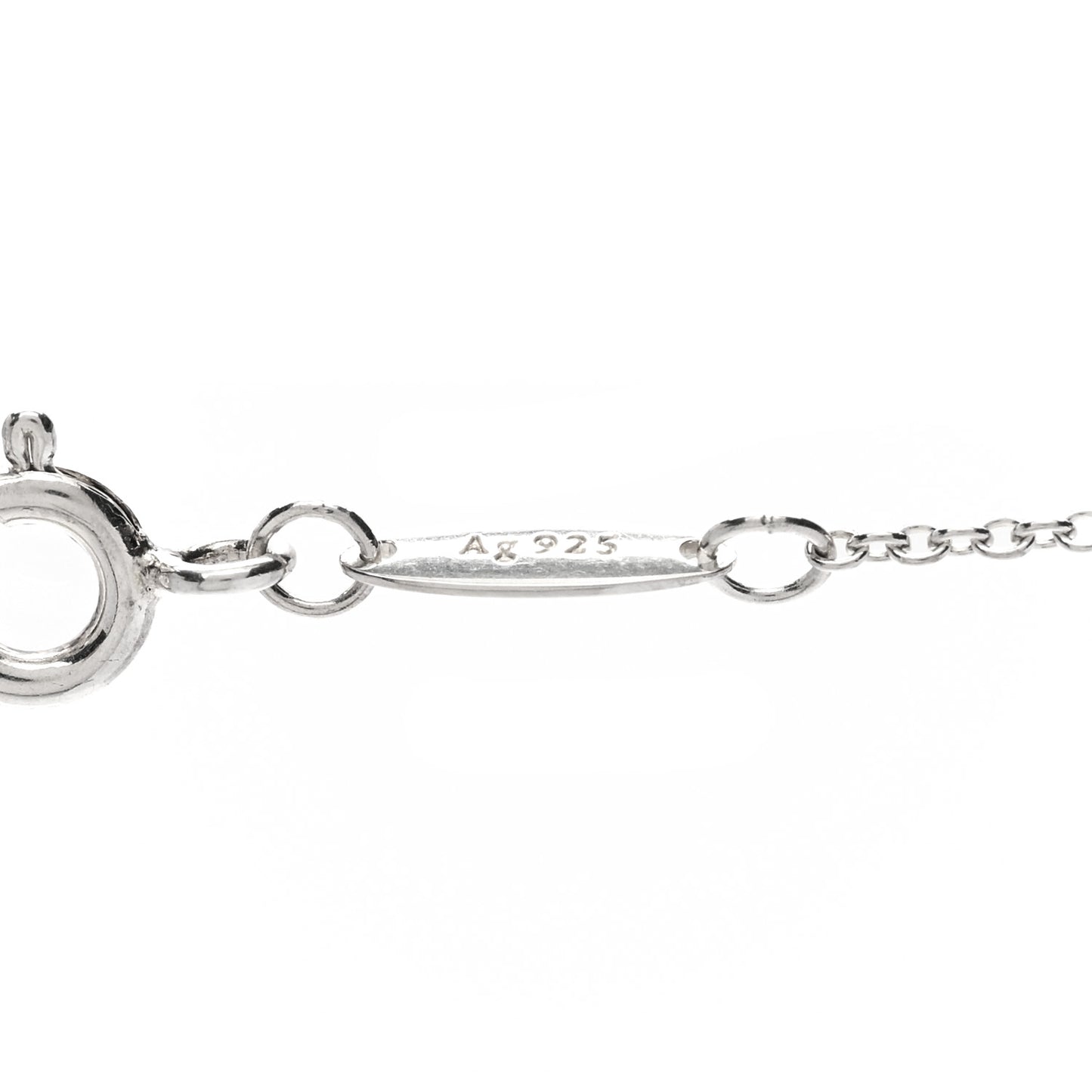 Sterling Silver Diamond .09ctw Elsa Peretti Diamonds by the Yard Three Station Necklace