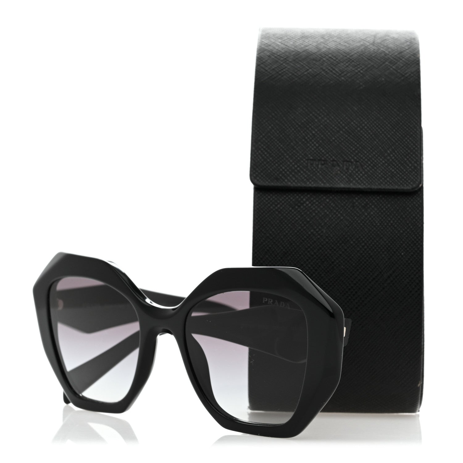 Prada Acetate Sunglasses SPR 16W Black 8 of 8