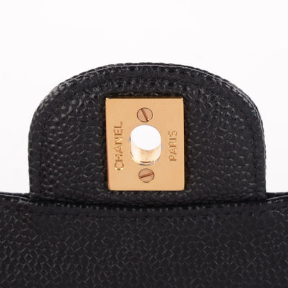 Chanel Caviar Quilted Medium Double Flap Black 9 of 9