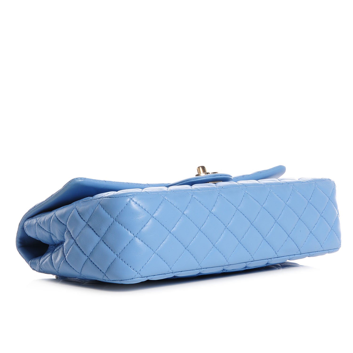 Chanel Lambskin Valentine Charms Medium Flap Baby Blue 4 of 10