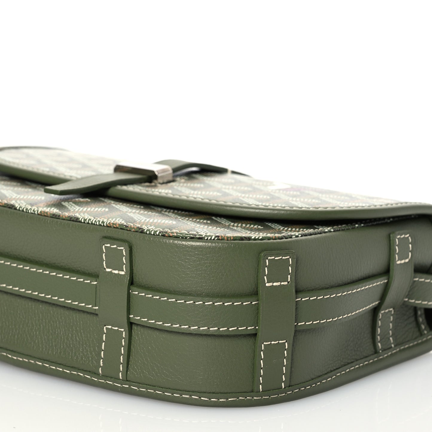 Goyardine Belvedere PM Messenger Bag Kaki