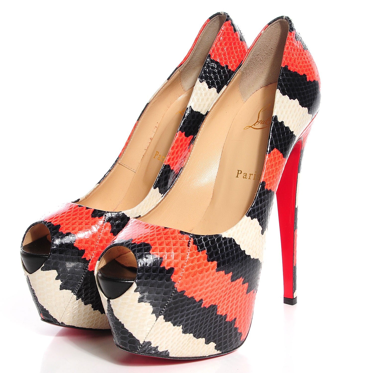 Christian Louboutin Watersnake Highness 160 Pumps 39 Multicolor 3 of 7