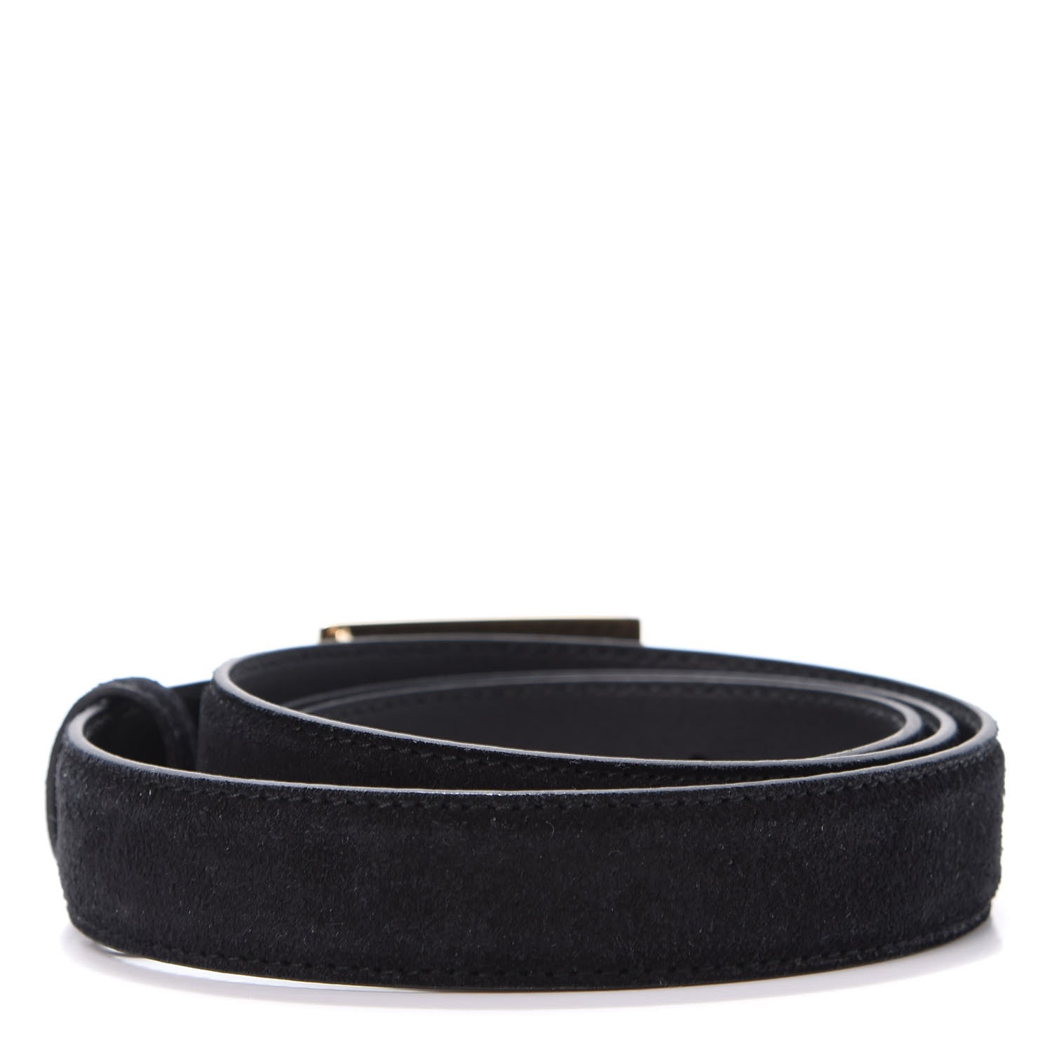 Gucci Suede Icaro G Cube 25mm Belt 95 38 Black 2 of 6