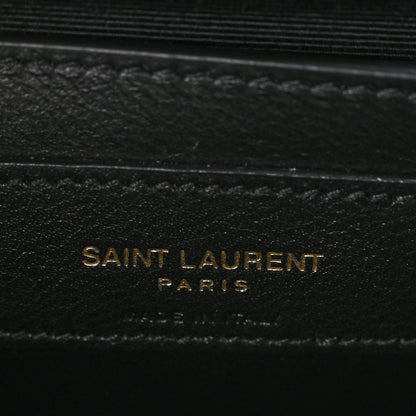 Saint Laurent Grain De Poudre Small Monogram Kate Satchel Black 6 of 10