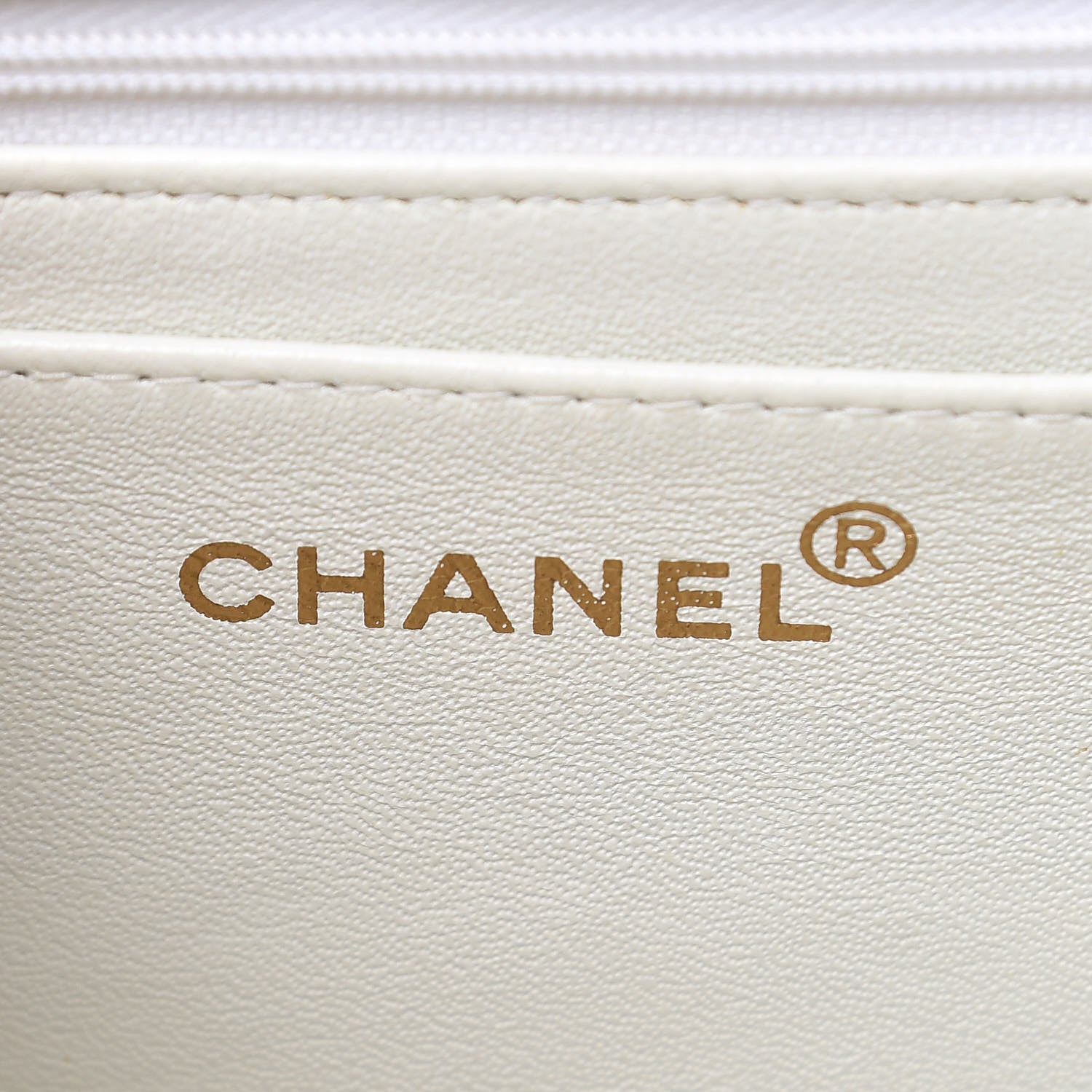 Chanel Caviar Stitched Flap Shoulder Bag White 6 of 14