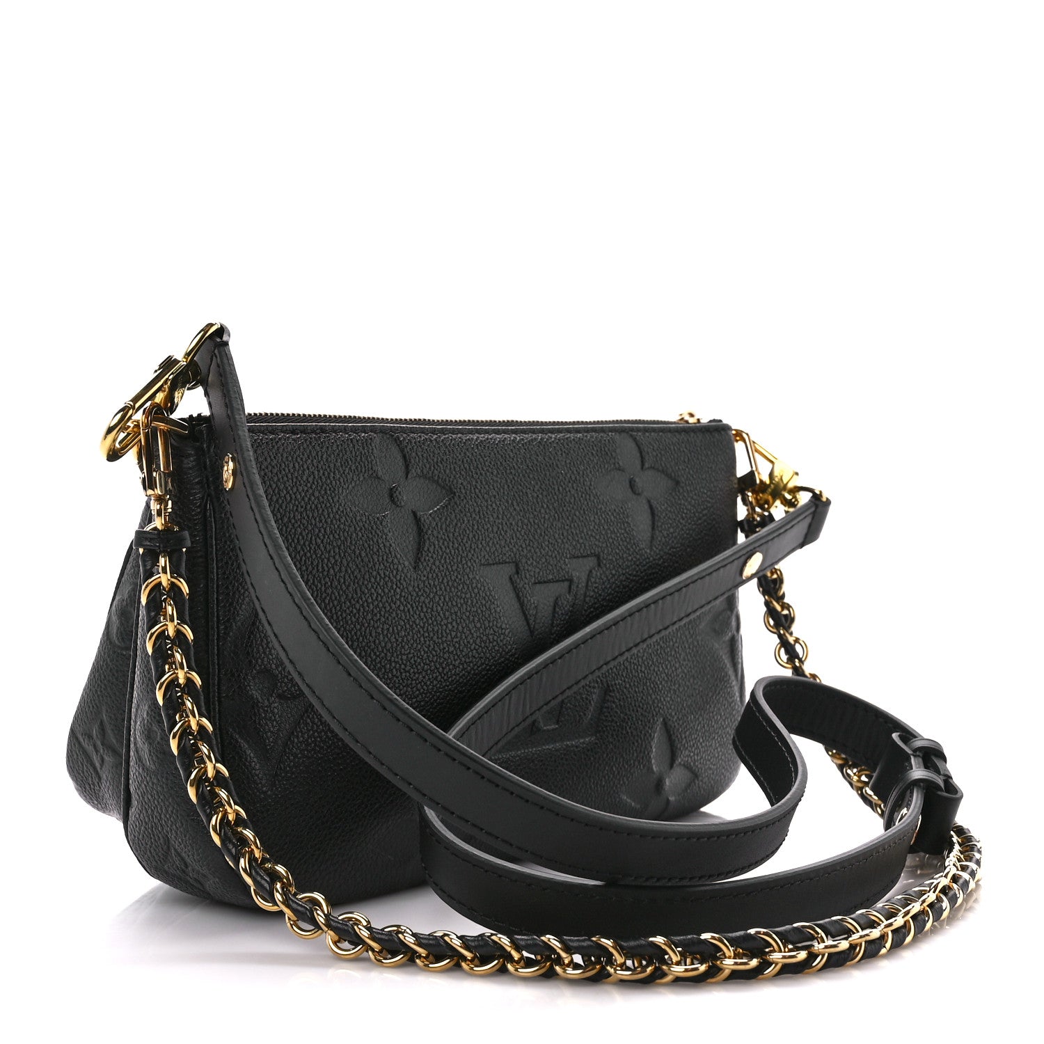 Louis Vuitton Empreinte Monogram Giant Multi Pochette Accessories Black 3 of 12